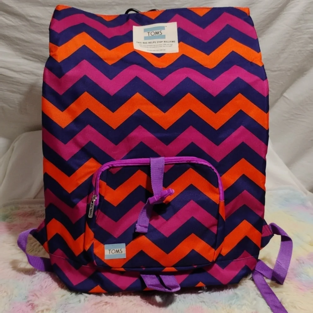 (#34) New Toms Zig Zag Bag To Help Stop Bullying One Youth At A Time Backpack